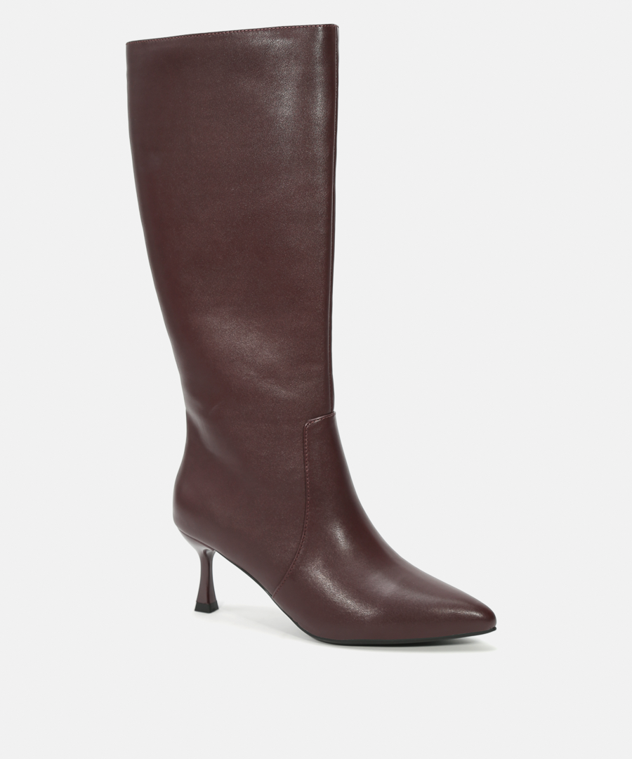 Botas altas tac&oacute;n kitten image number null